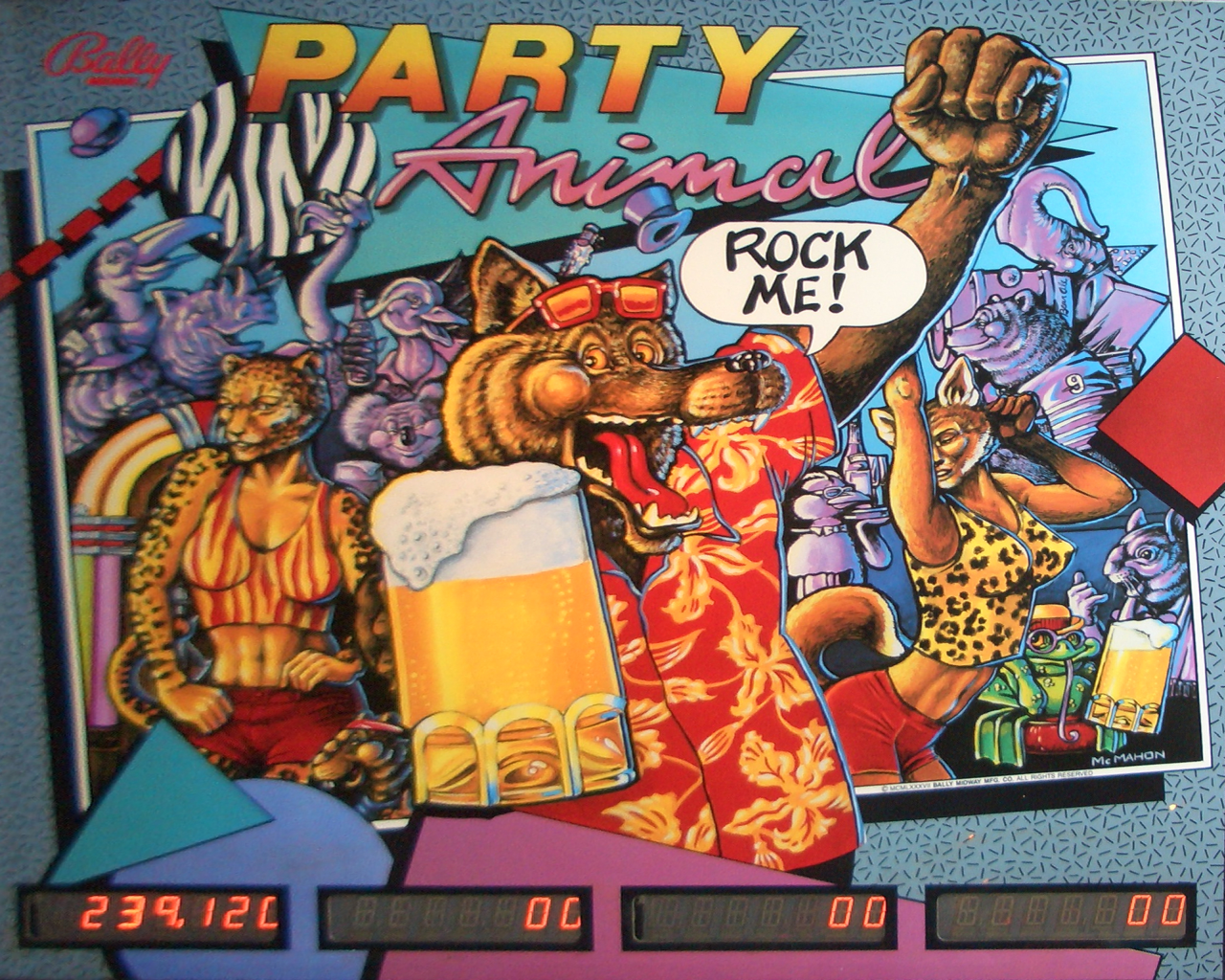 Party Animal (Bally 1987) [BG VIDEO] 